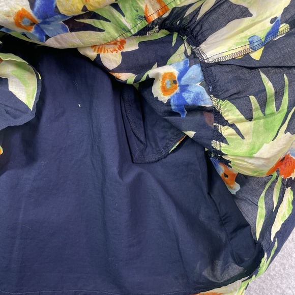 Lauren Ralph Lauren Floral Cotton Voile Dress Womens 2 Cotton Light - Picture 6 of 10